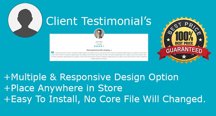 Testimonials with responsive and multiple design