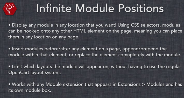 [OLD] Infinite Module Positions