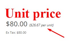 Price per unit