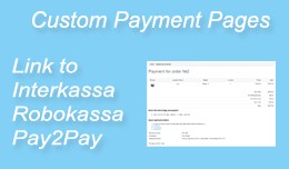 Creating custom payment pages, and links on the ..