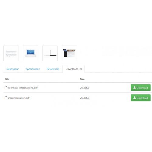 OpenCart - Public Downloads For Product