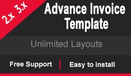 Advance Invoice Template Module