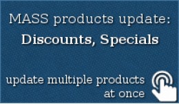 MASS products update: Discounts, Specials