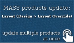 MASS products update: Design > Layout Override