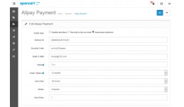 Alipay For OpenCart V2.3 (支付宝)