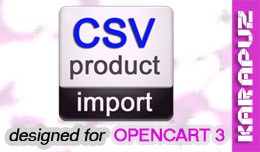 CSV Product Import (for Opencart 3)
