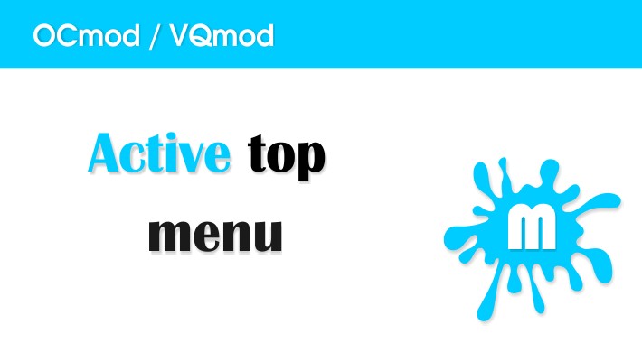 Active top menu