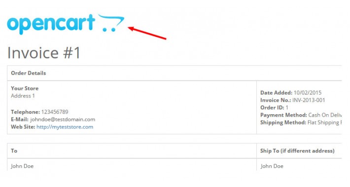 Invoice to PDF with store logotype for FREE!
