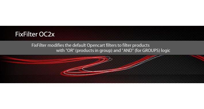 FixFilter OC2x - fixes default Opencart filter