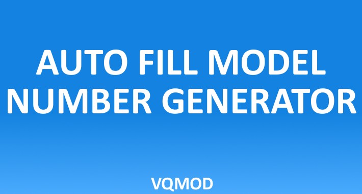 Auto Fill Model Number Generator