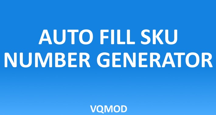 Auto Fill SKU Number Generator