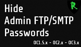 Hide Admin FTP/SMTP Passwords