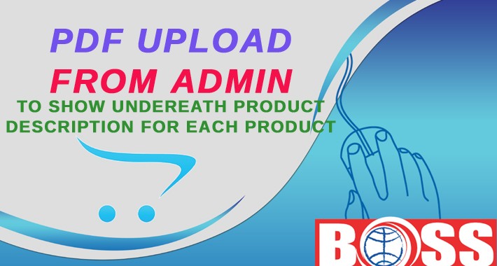 PDF file upload to each product page for OpenCart 2 - 3 - 4.x