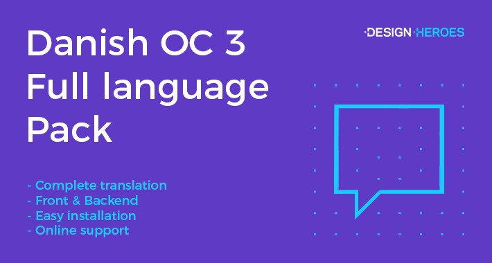 Danish Opencart v3 Language Front & Backend