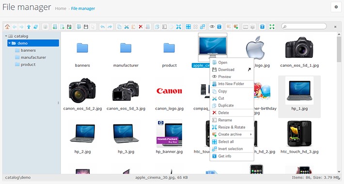 Extended File & Image Manager (Elfinder)