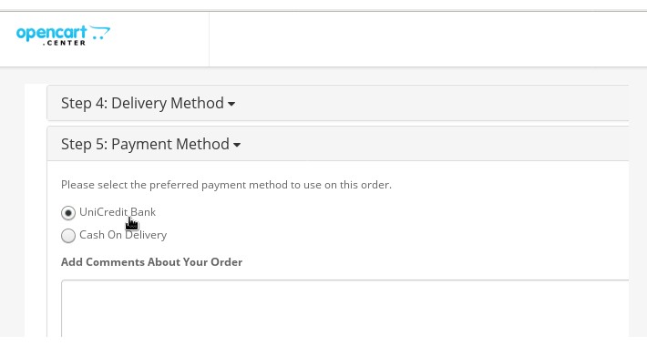 Payment Extension - UniCredit Bank Transfer