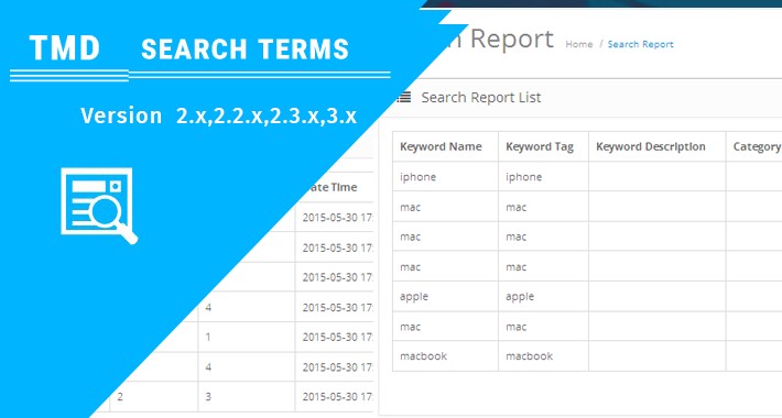 opencart Search terms ocmod