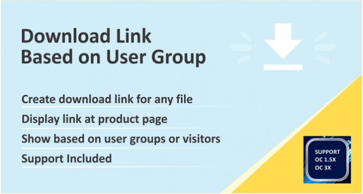 Download Link as per User Group