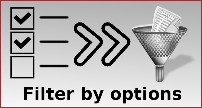 Filter by options