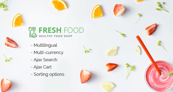 Healthy & Organic Food Store OpenCart Template 62075