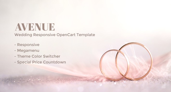 Wedding Responsive OpenCart Template 62370