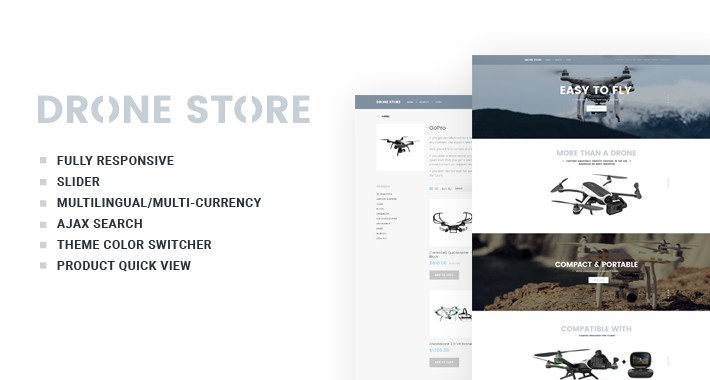 Drone Shop Responsive Opencart Theme 64085