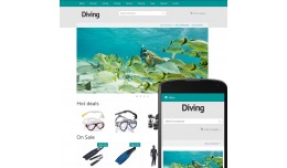 OpenCart 3 Theme River Diving Azure