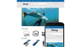 OpenCart 3 Theme River Diving Marine