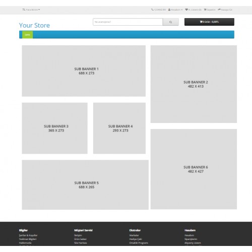 Opencart Custom Banner Grid