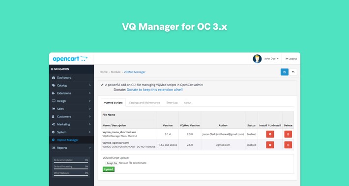 VQmod Manager OC 3.x
