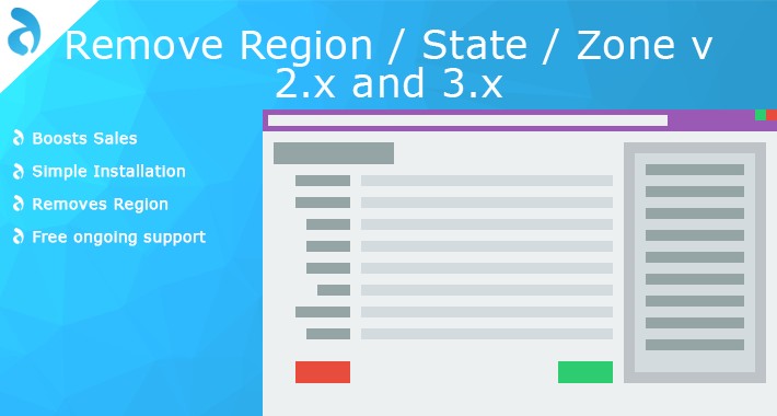 Remove Region / State / Zone v 2.x and 3.x