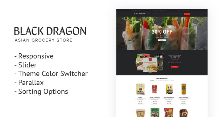 Grocery Store Responsive OpenCart Template 63347