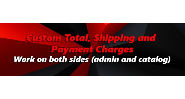 Custom Total, Shipping and Payment Charges 2x