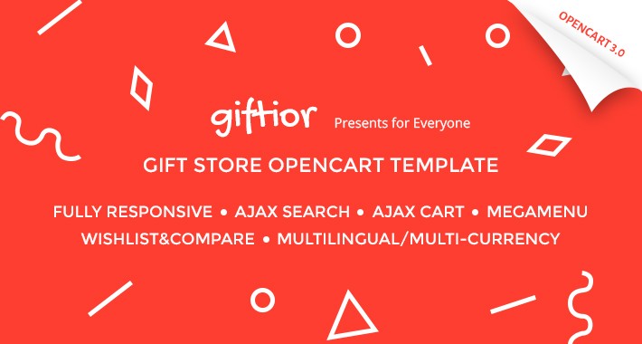 Gifts Store Responsive OpenCart Template 65049