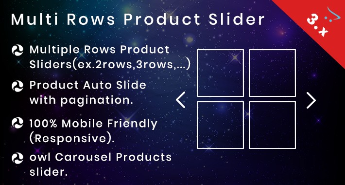 Multi Row product slider with Mobile Friendly(Responsive)