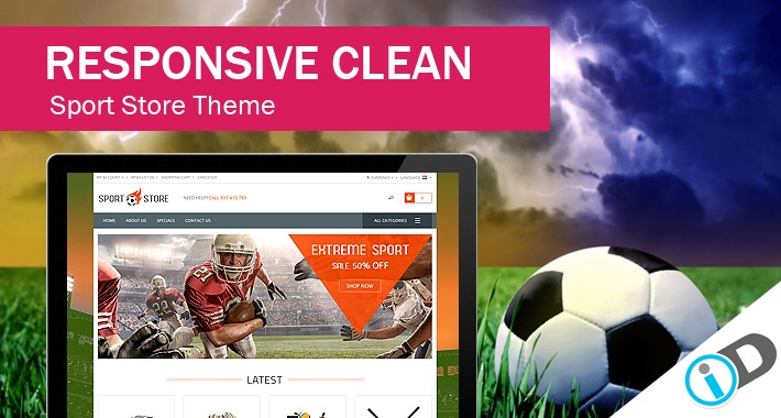 Attractive and Elegant Sport Accessories  StoreTemplate