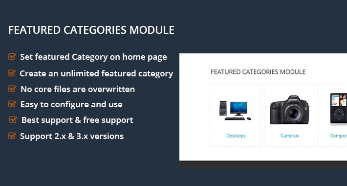 FEATURED CATEGORIES MODULE