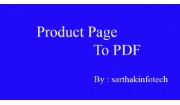 Product Page To PDF