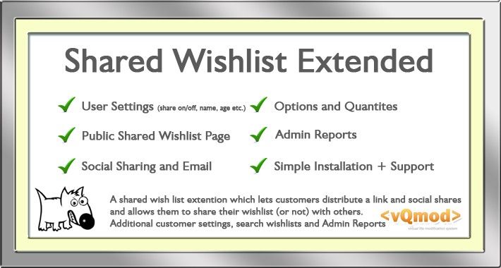 Shared Wishlist Extended & Report