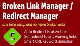 Broken Link Redirect Manager / Auto Redirect Man..