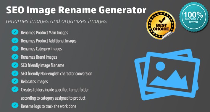 SEO Image Manager - Image Bulk Rename