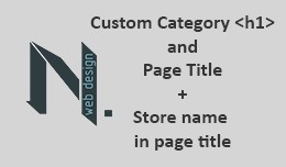 Category SEO Custom Category Title H1 + Store na..