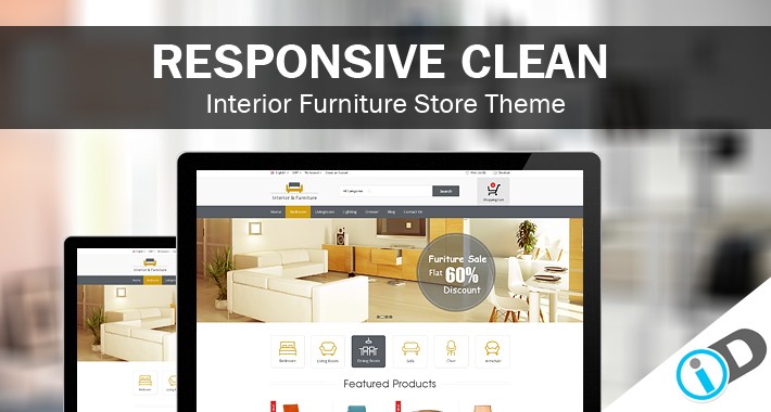 Clean Professional Interior Furniture  Template