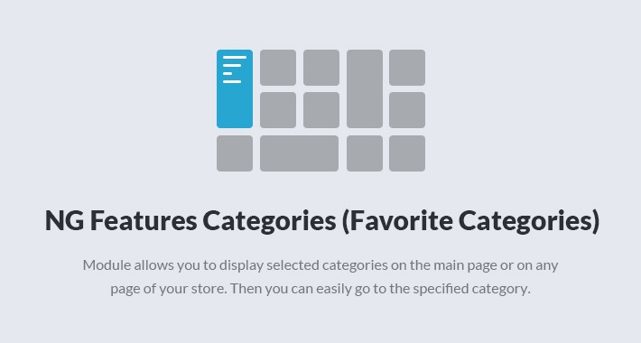 NG Features Categories (Favorite Categories)
