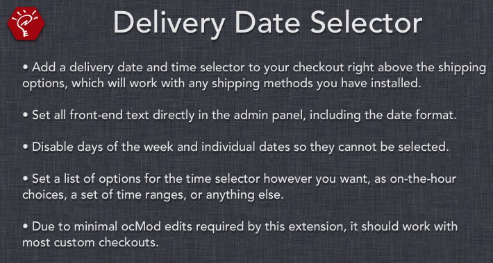 Delivery Date Selector