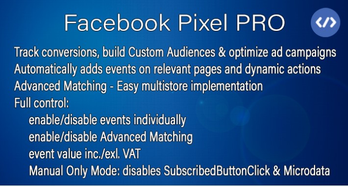 Facebook Pixel PRO (Multistore)