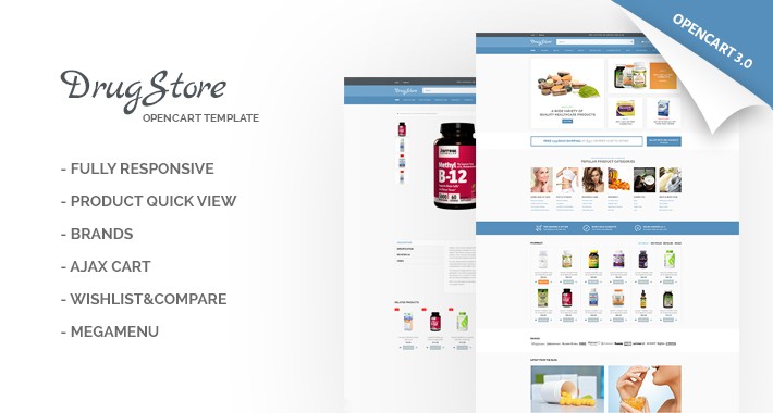 DrugStore Responsive Website Template 65548