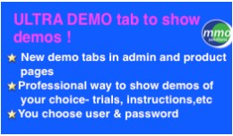 Ultra Demo tab on Product and Admin