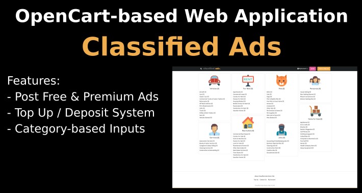 OpenCart-based Web Application: Classified Ads
