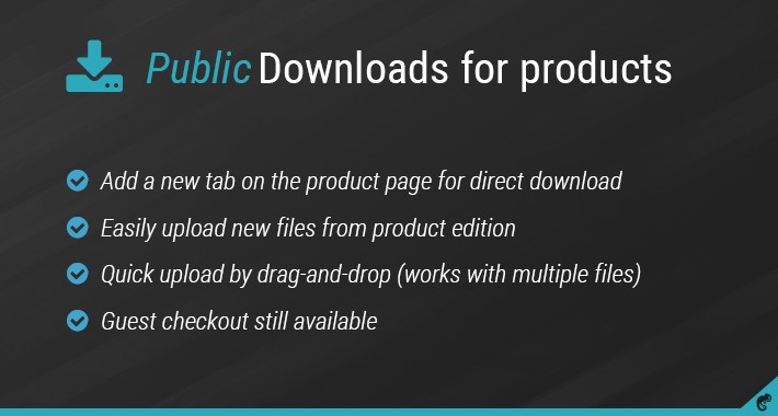 Public downloads for product